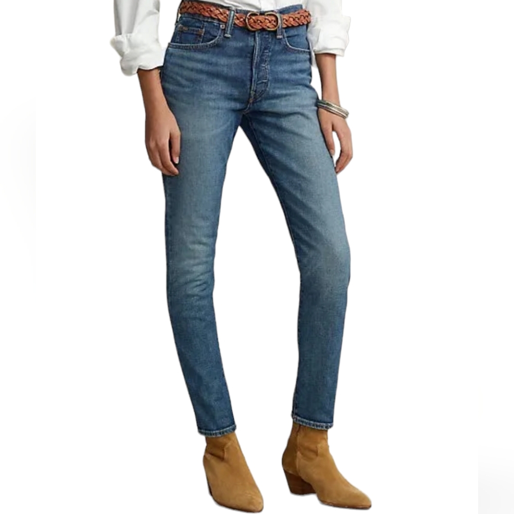 Polo Ralph Lauren Callen High-Rise Slim Jeans‎ 25R Blue Jeans